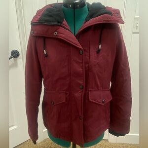 Sebby Women's Burgundy Coat Size XS